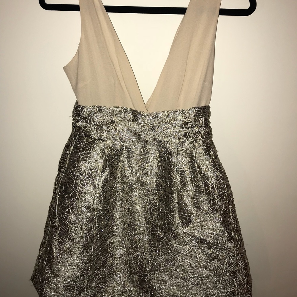 Ivory & Silver Cocktail Dress